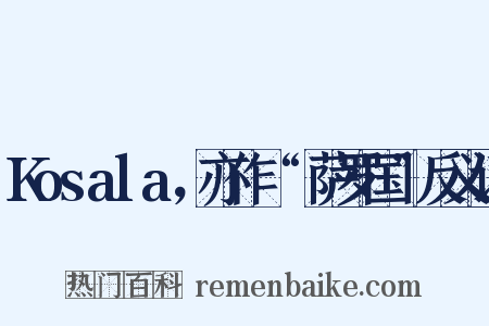 Kosala，亦作“憍萨罗国”反义词是什么意思的图片